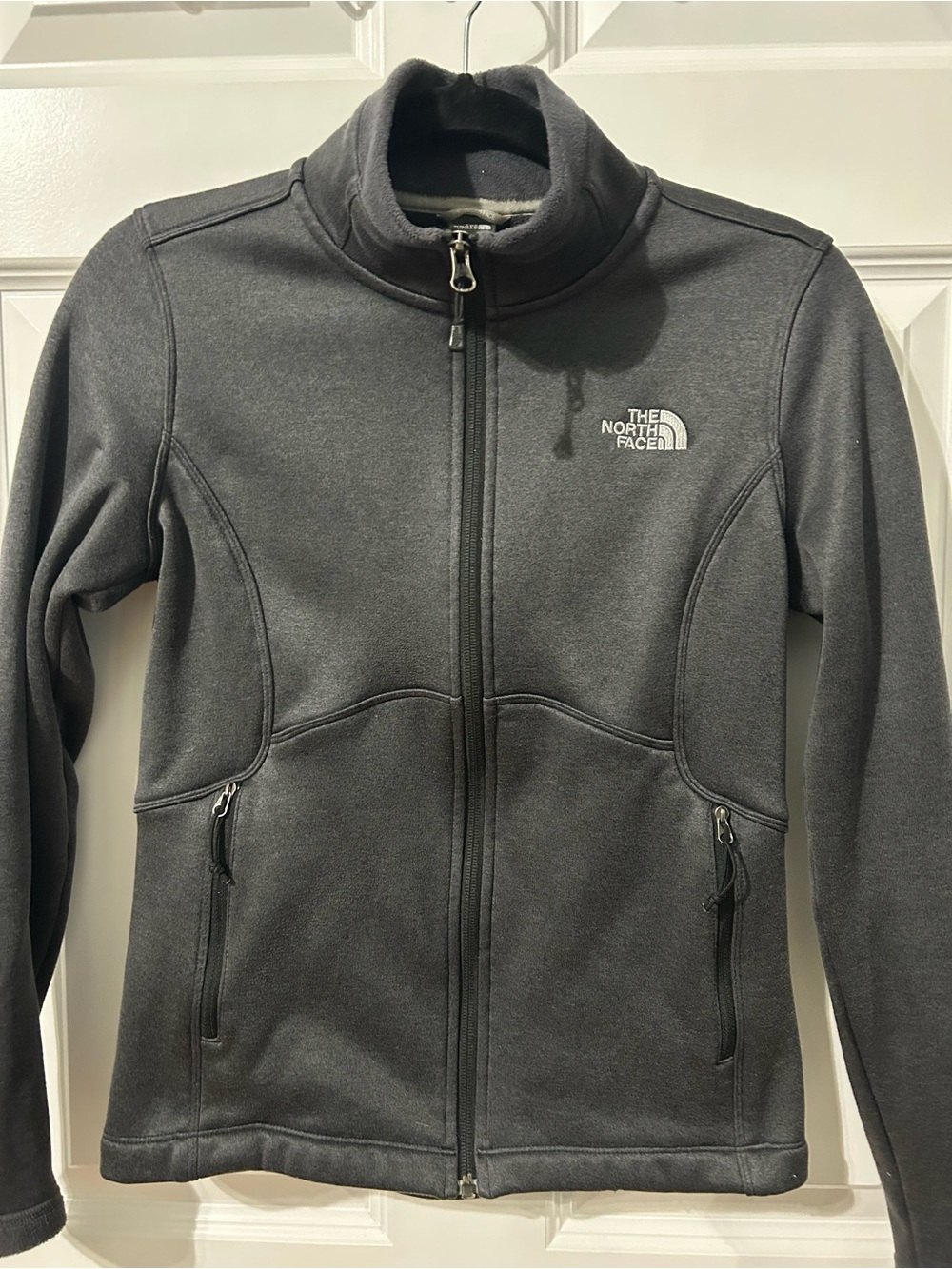 The North Face Women's Dark Gray Full-Zip Fleece Jacket